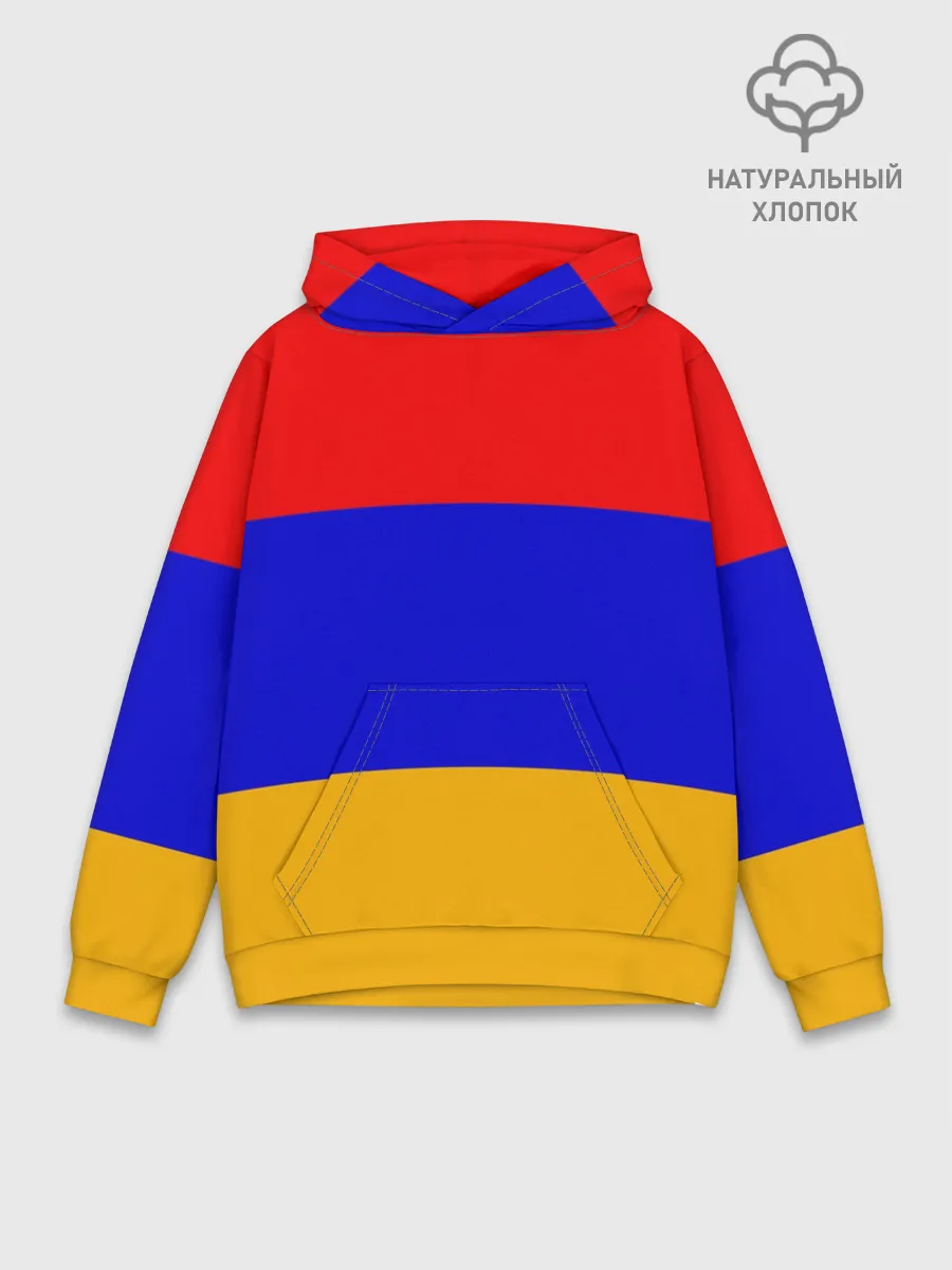 Худи мужской база хлопок / Армения. Флаг.