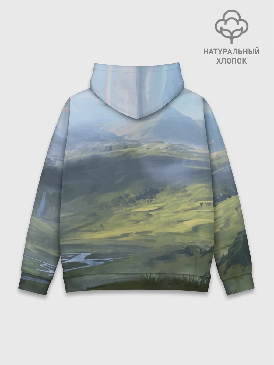 Худи мужской база хлопок / DEATH STRANDING - СЭМ