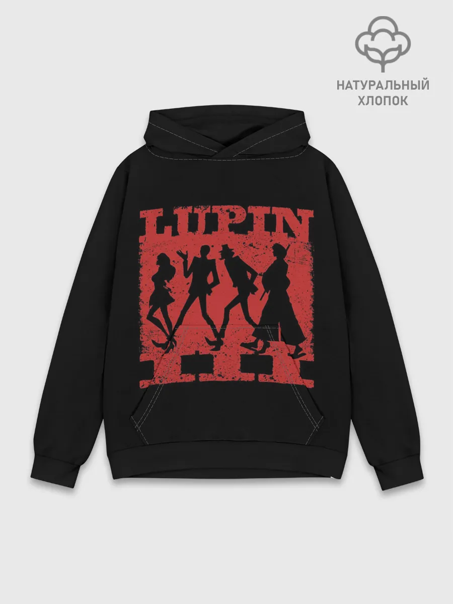 Худи мужской база хлопок / Люпен III: Кровь Гоэмона