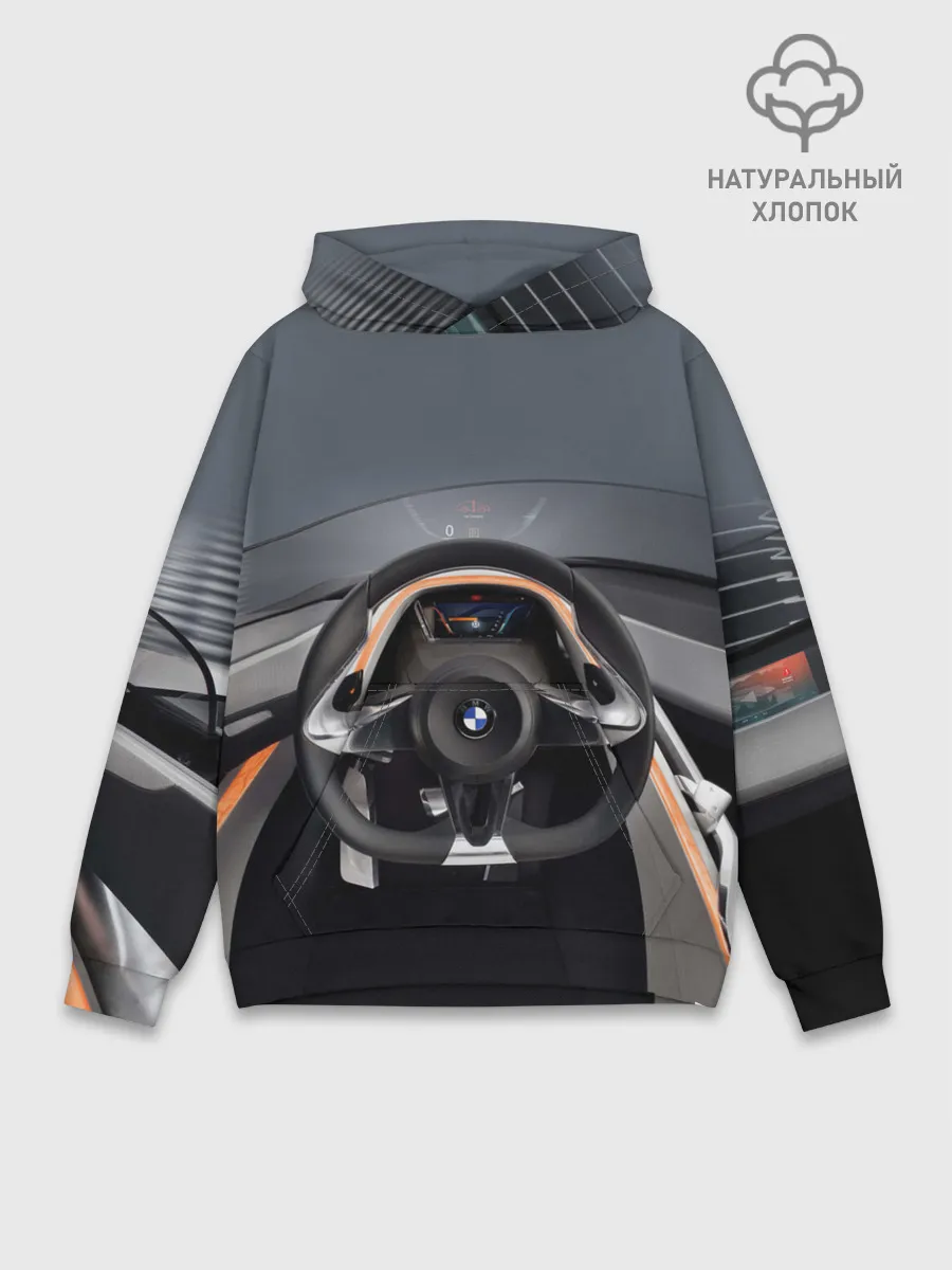 Худи мужской база хлопок / BMW