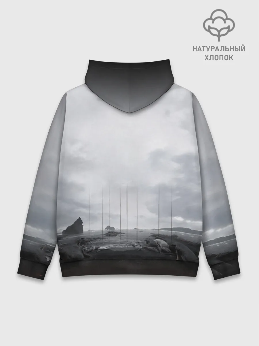 Худи мужской база хлопок / DEATH STRANDING