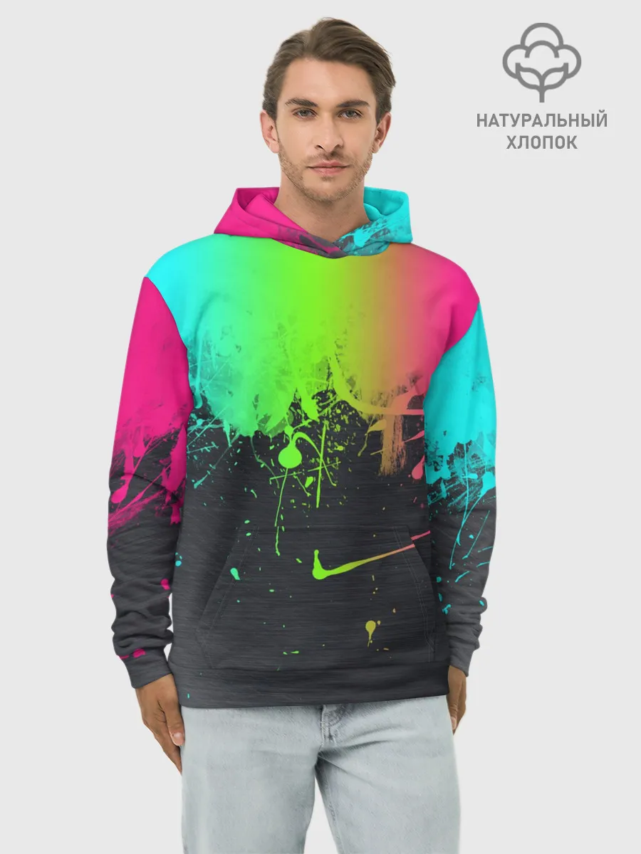 Худи мужской база хлопок / Фосфор