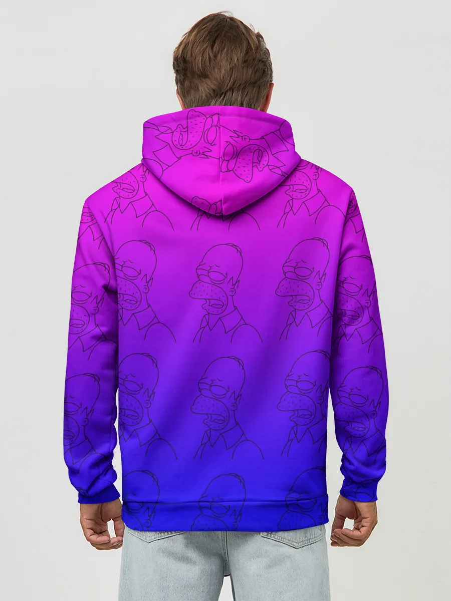 Худи мужской база хлопок / Уставший Гомер