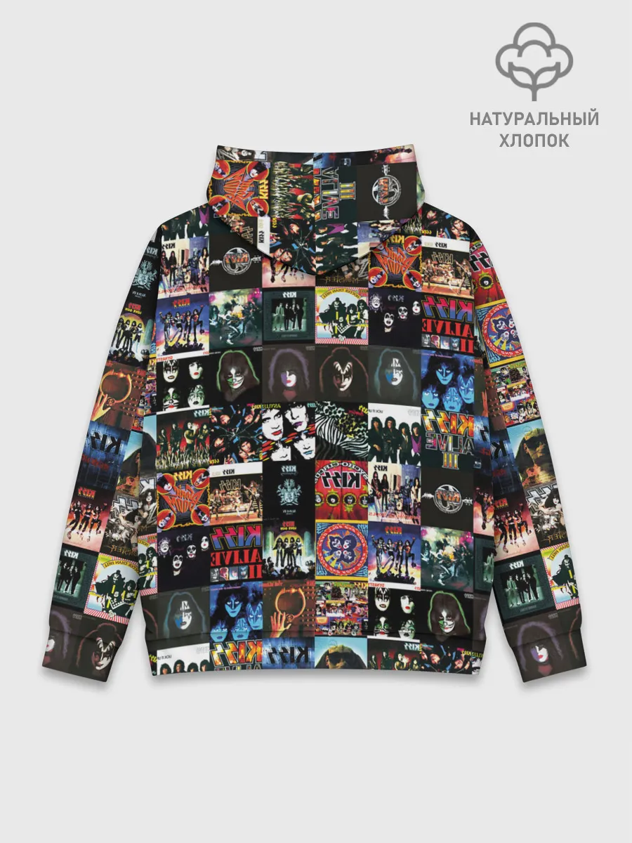 Худи мужской база хлопок / Kiss