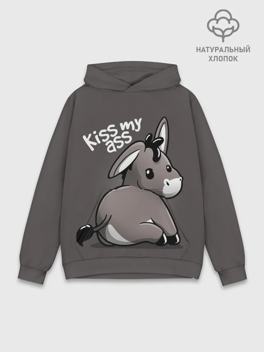 Худи мужской база хлопок / Мягкий ослик
