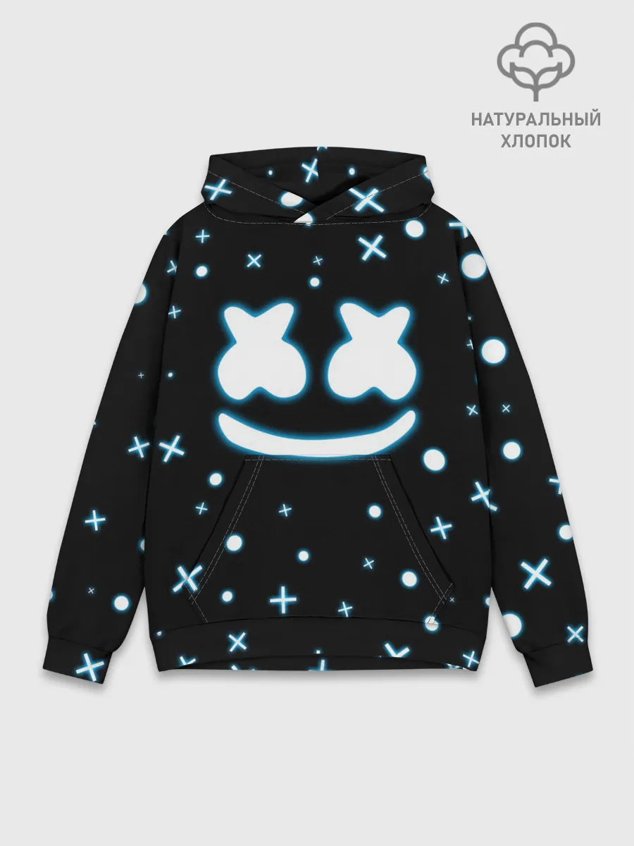 Худи мужской база хлопок / MARSHMELLO NEON