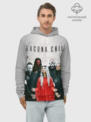 Худи мужской база хлопок / Lacuna Coil