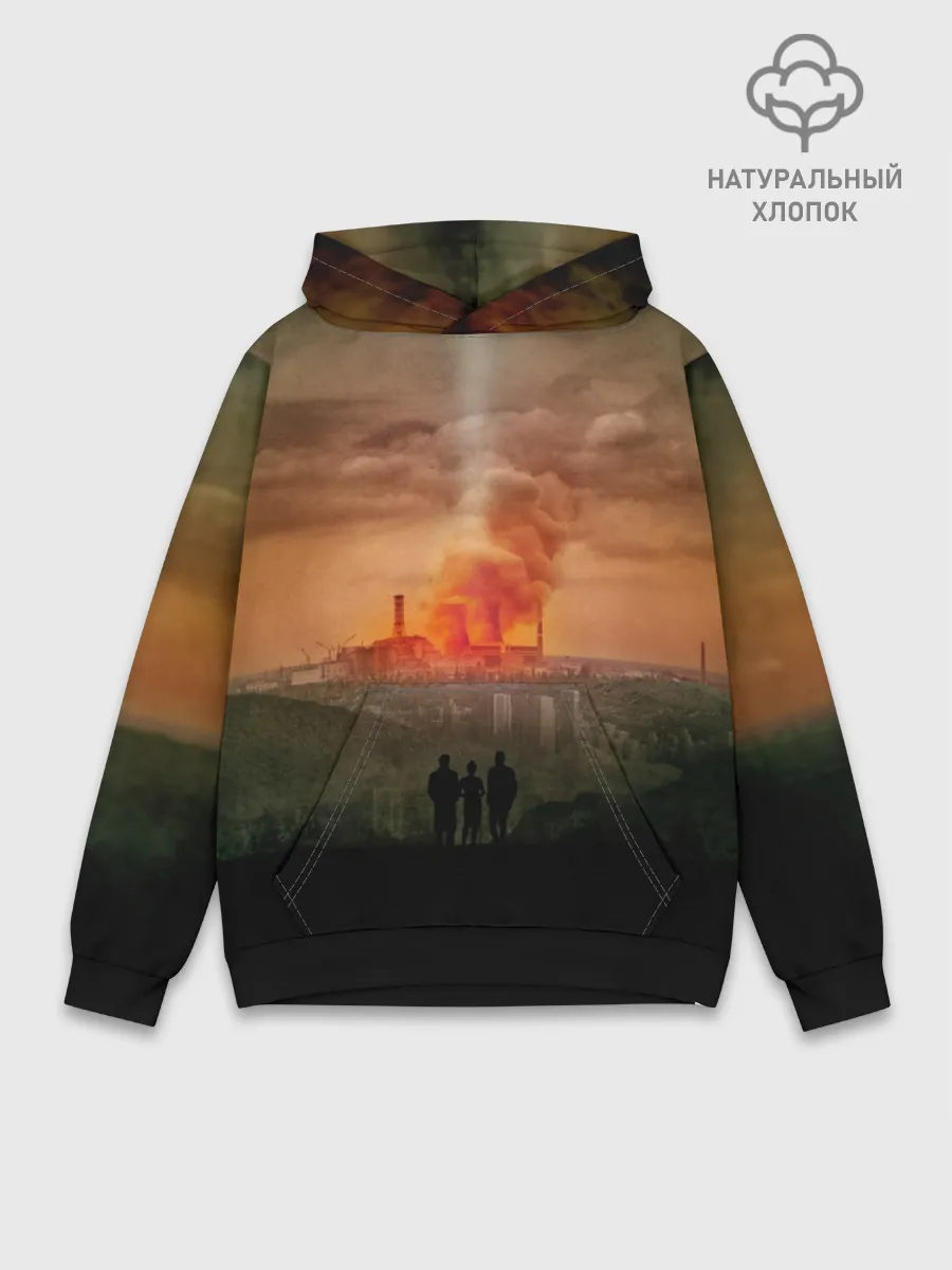 Худи мужской база хлопок / Чернобыль 9