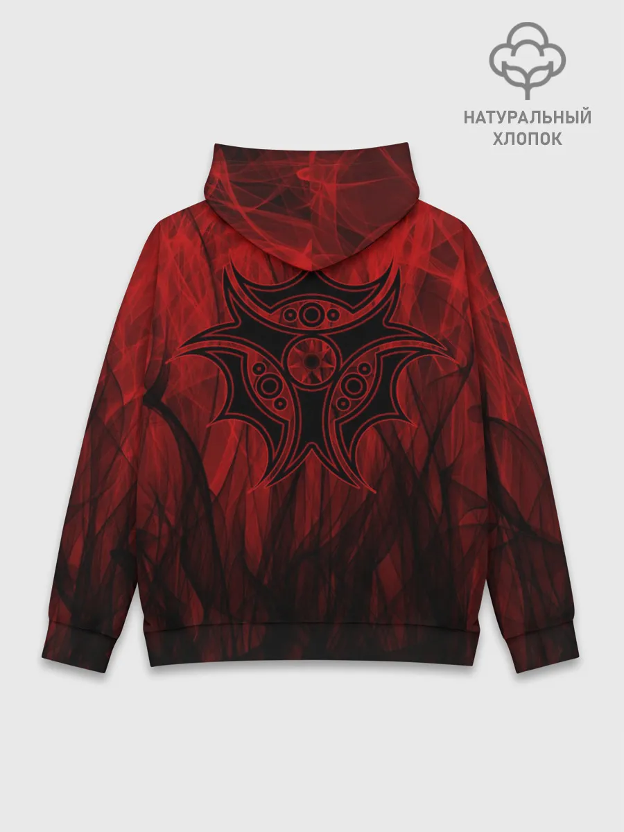 Худи мужской база хлопок / Red-n-black okto