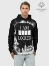 Худи мужской база хлопок / I AM LOCKED
