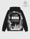 Худи мужской база хлопок / I AM LOCKED