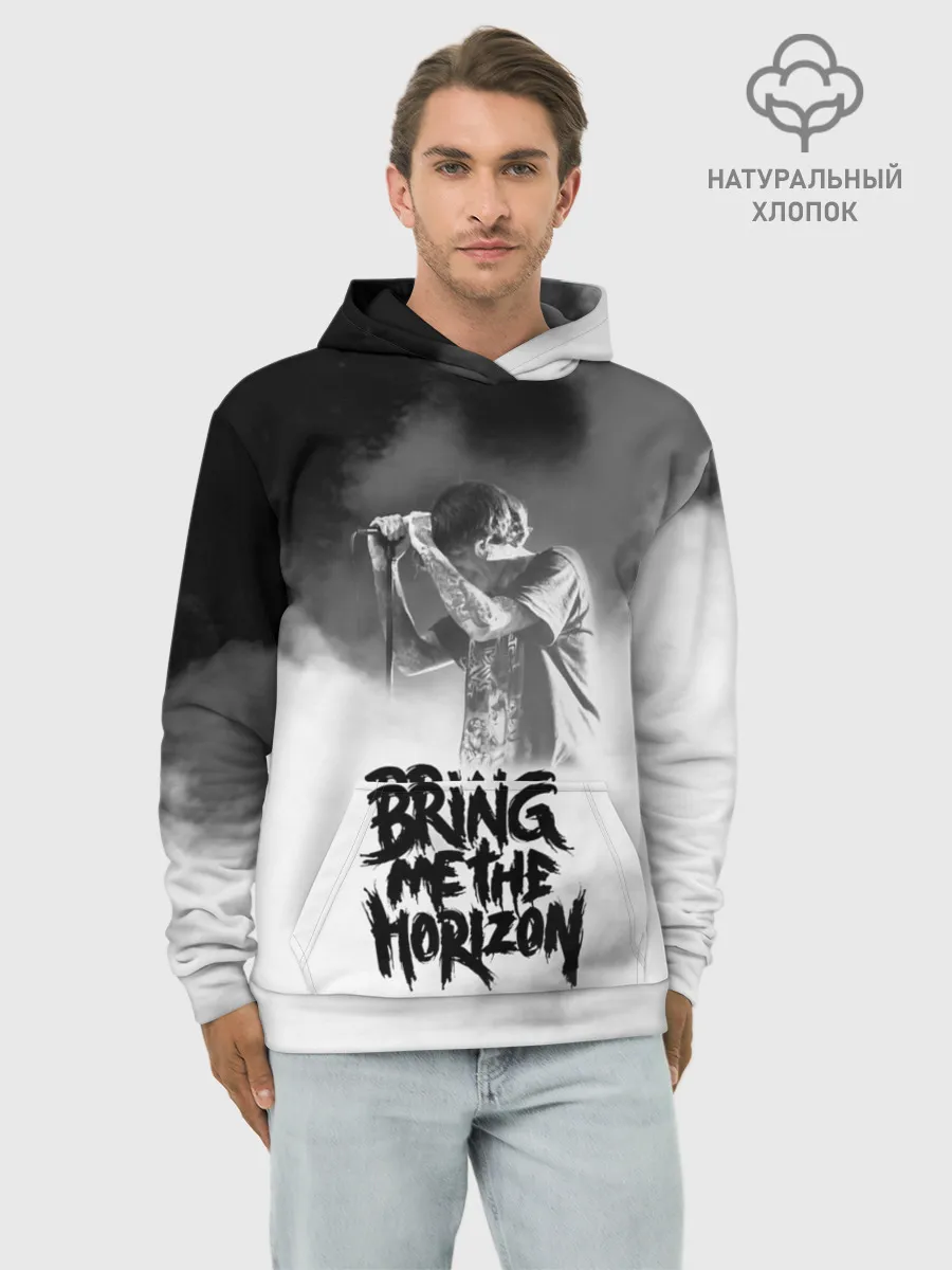 Худи мужской база хлопок / Bring Me the Horizon