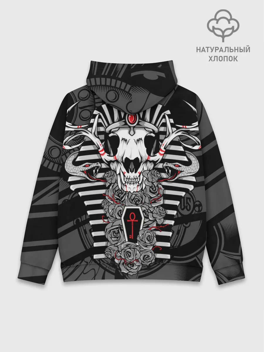 Худи мужской база хлопок / Anubis - dead god