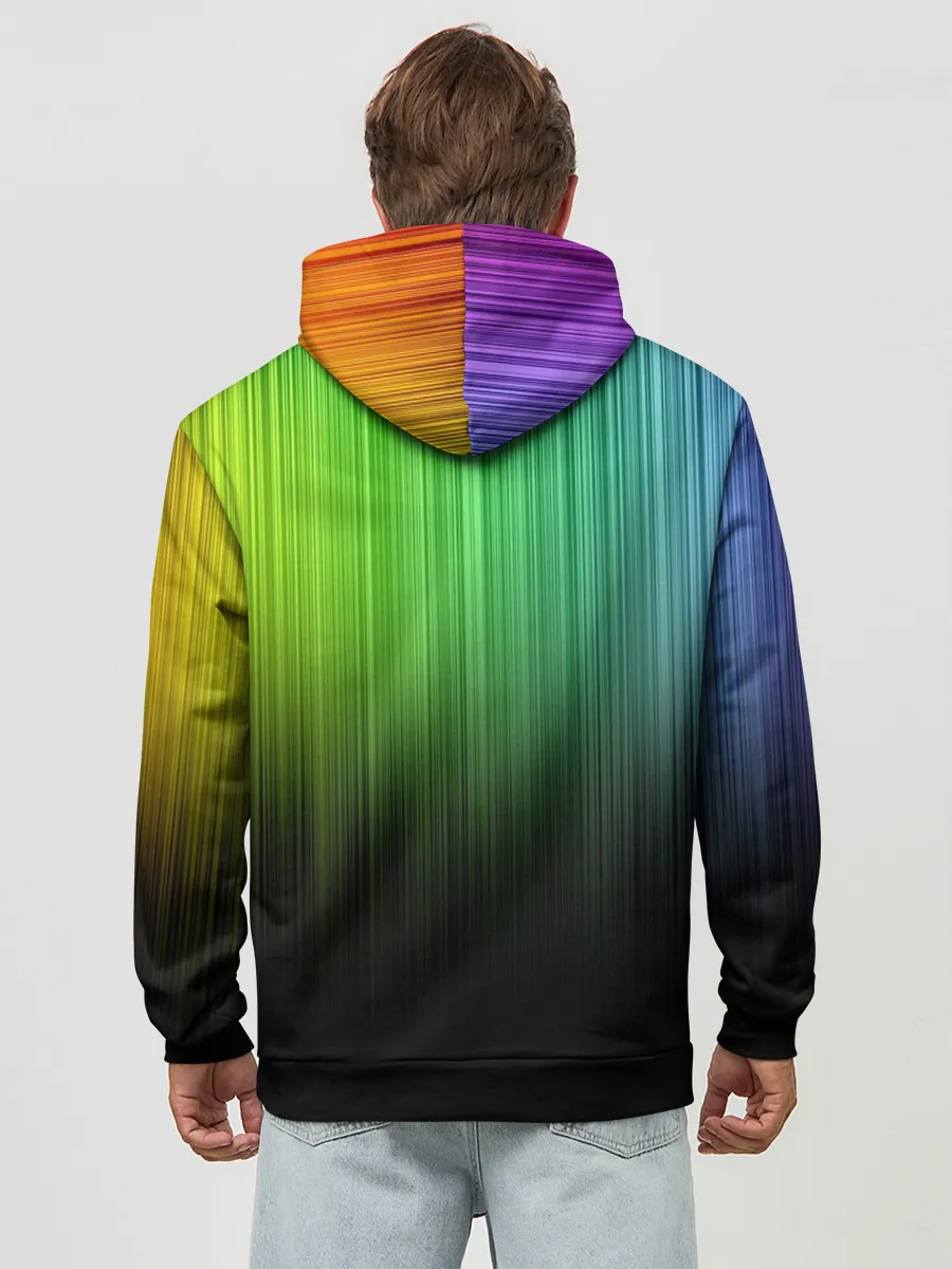 Худи мужской база хлопок / Неоновый Свет