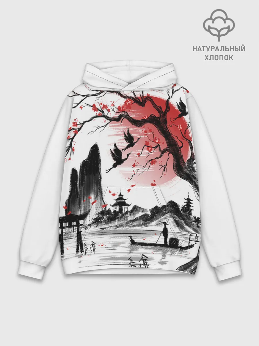 Худи мужской база хлопок / ЯПОНСКАЯ МЕЧТА | JAPAN DREAM