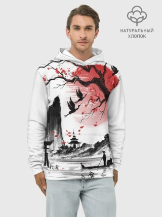 Худи мужской база хлопок / ЯПОНСКАЯ МЕЧТА | JAPAN DREAM