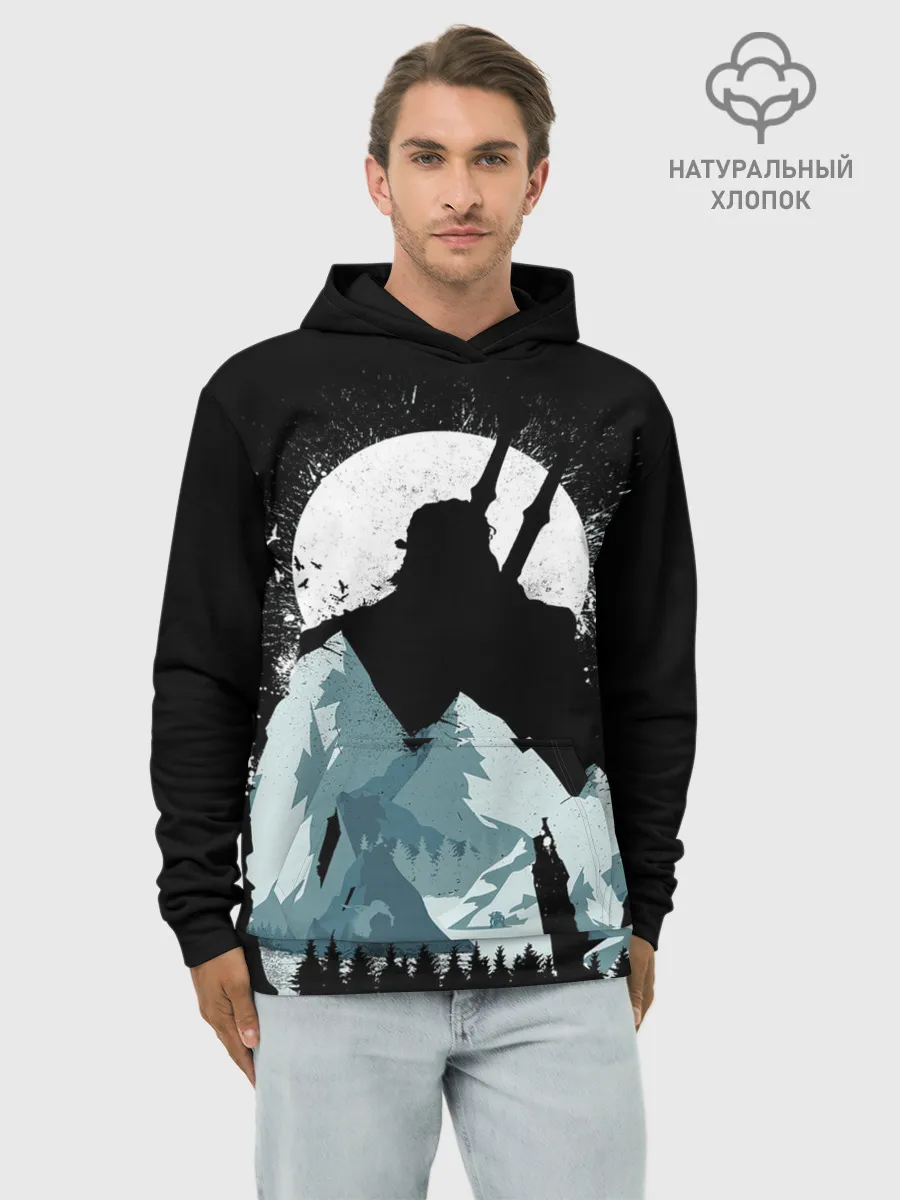 Худи мужской база хлопок / The Witcher 3: Wild Hunt