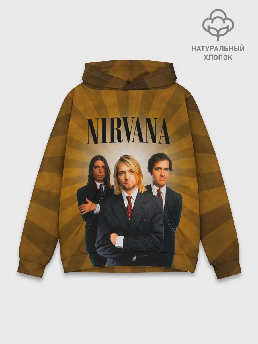 Худи мужской база хлопок / Nirvana