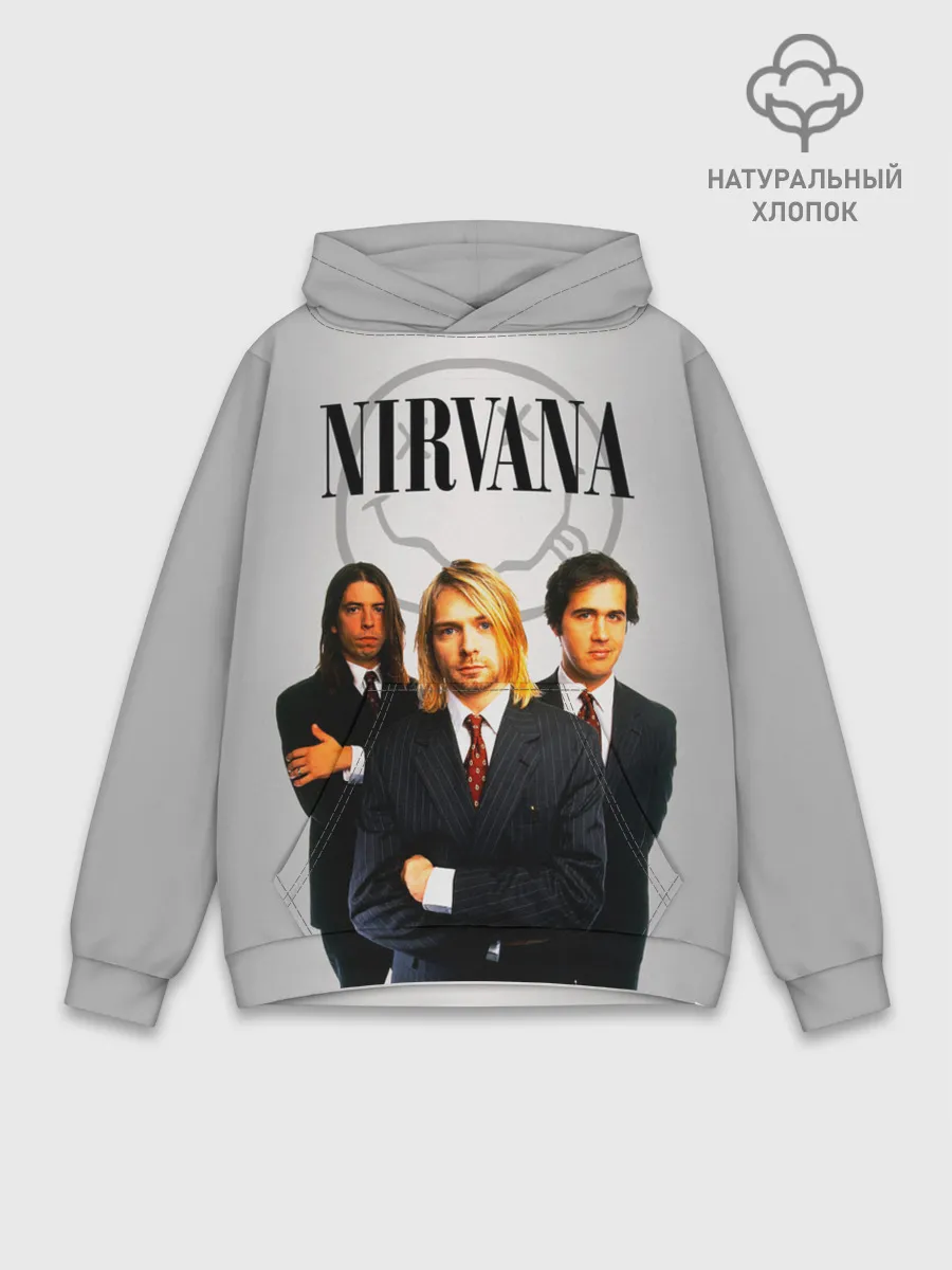 Худи мужской база хлопок / Nirvana