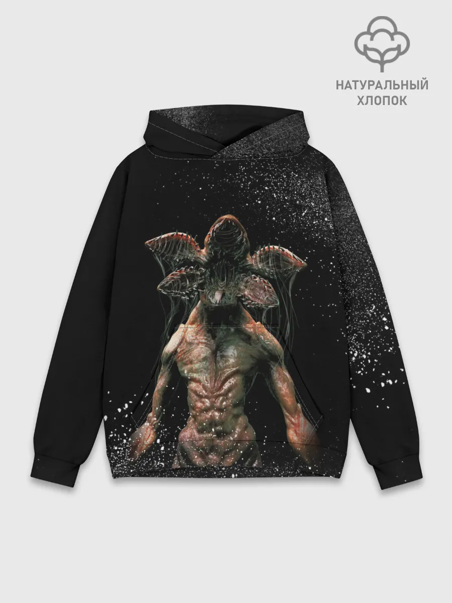 Худи мужской база хлопок / Stranger Things - Demogorgon