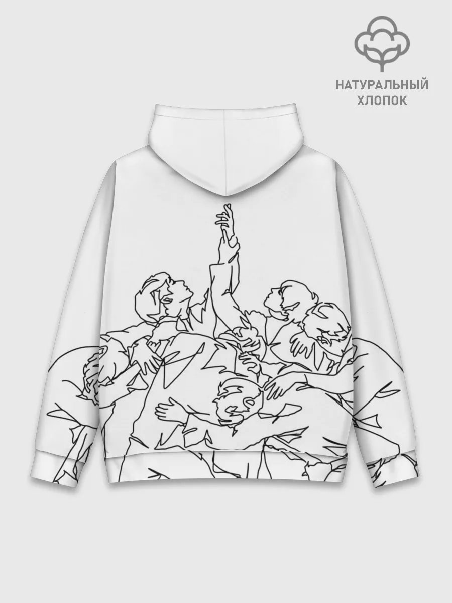 Худи мужской база хлопок / BTS