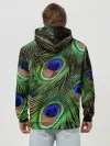 Худи мужской база хлопок / Перья павлина #1