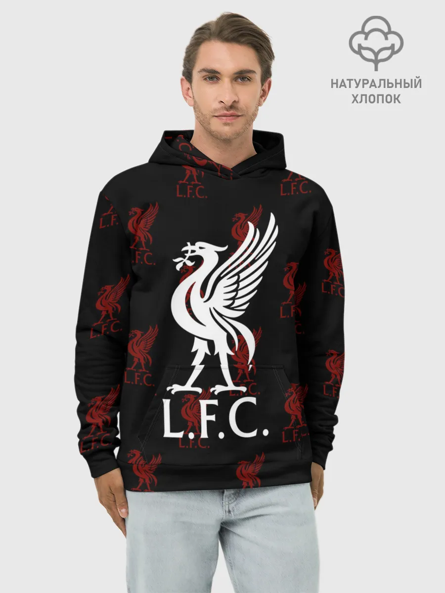 Худи мужской база хлопок / Liverpool