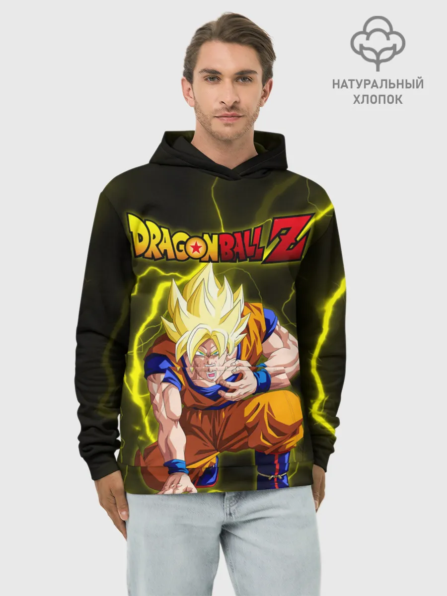 Худи мужской база хлопок / Dragon Ball