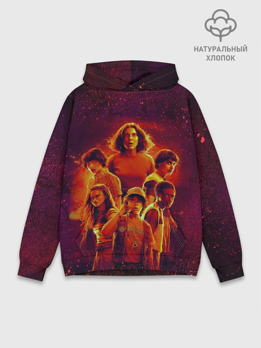Худи мужской база хлопок / STRANGER THINGS - 3 сезон