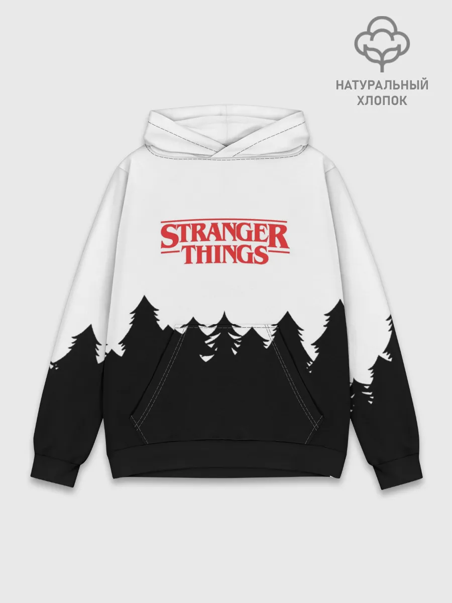 Худи мужской база хлопок / STRANGER THINGS