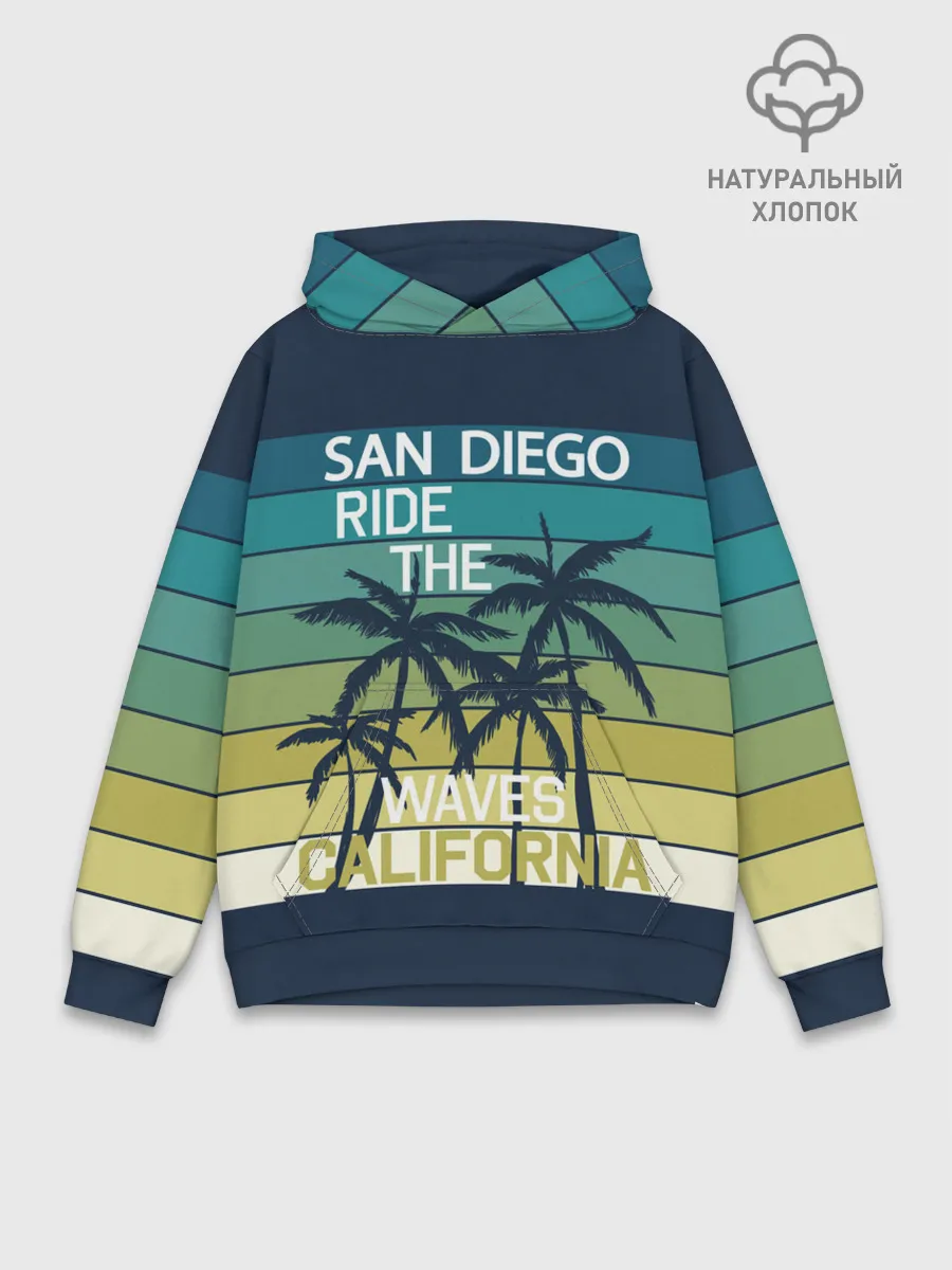 Худи мужской база хлопок / California