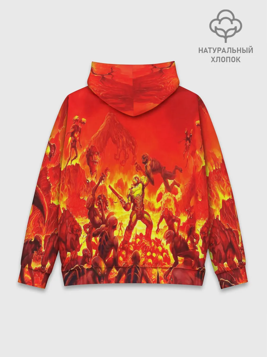 Худи мужской база хлопок / DOOM