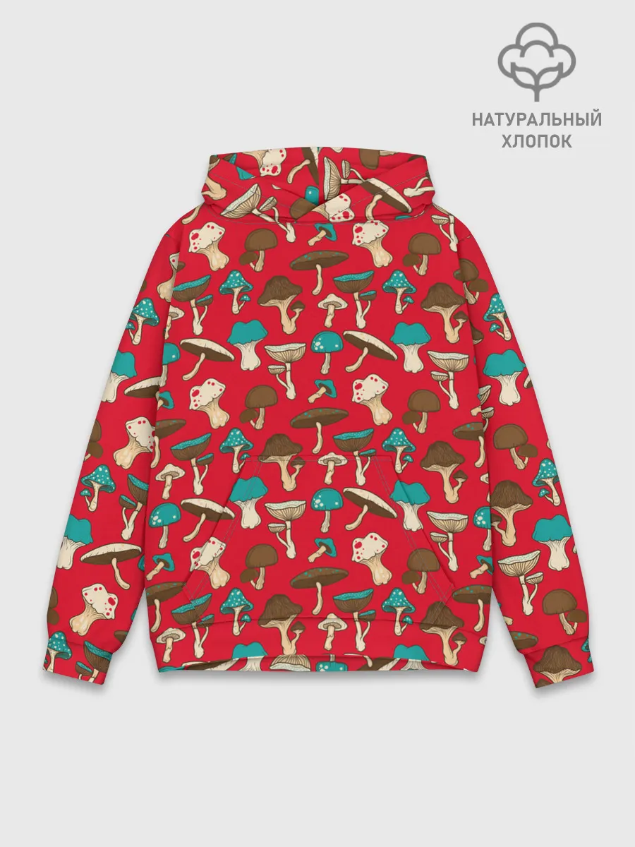 Худи мужской база хлопок / Грибы