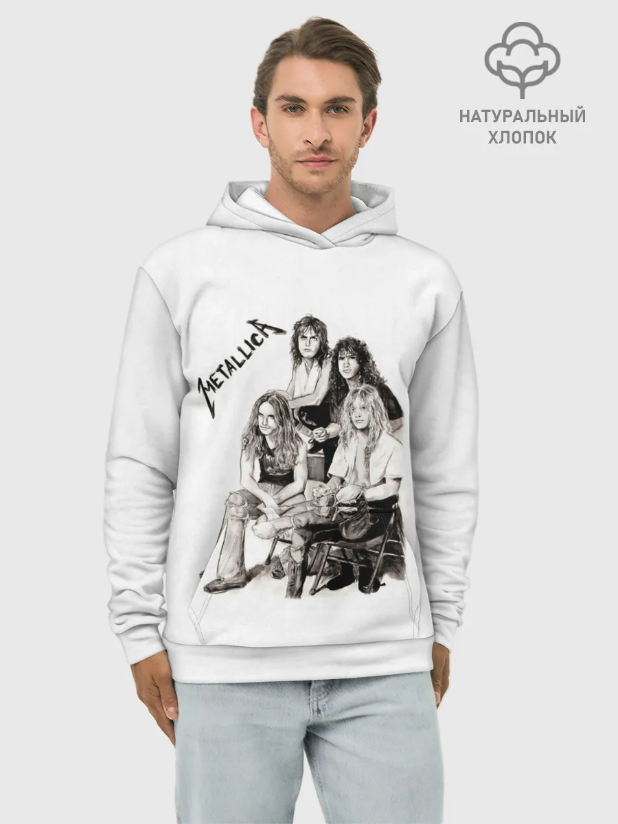 Худи мужской база хлопок / Metallica