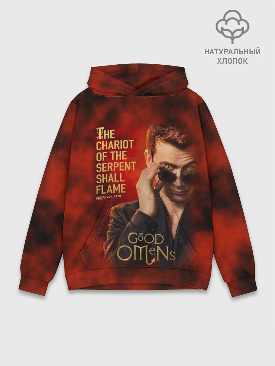 Худи мужской база хлопок / Колесница змия будет пылать