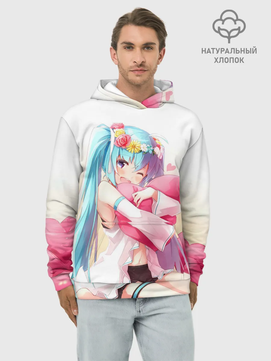 Худи мужской база хлопок / Милый ангел