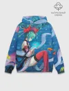 Худи мужской база хлопок / Hatsune Miku в чулках