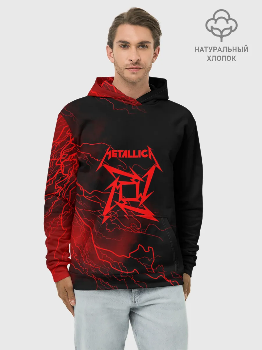 Худи мужской база хлопок / Metallica