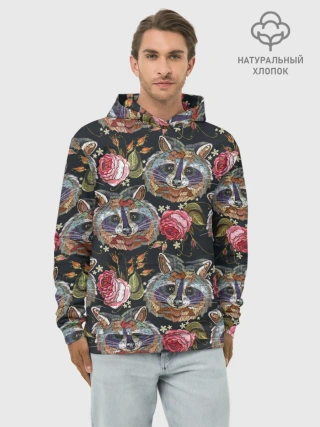 Худи мужской база хлопок / Еноты