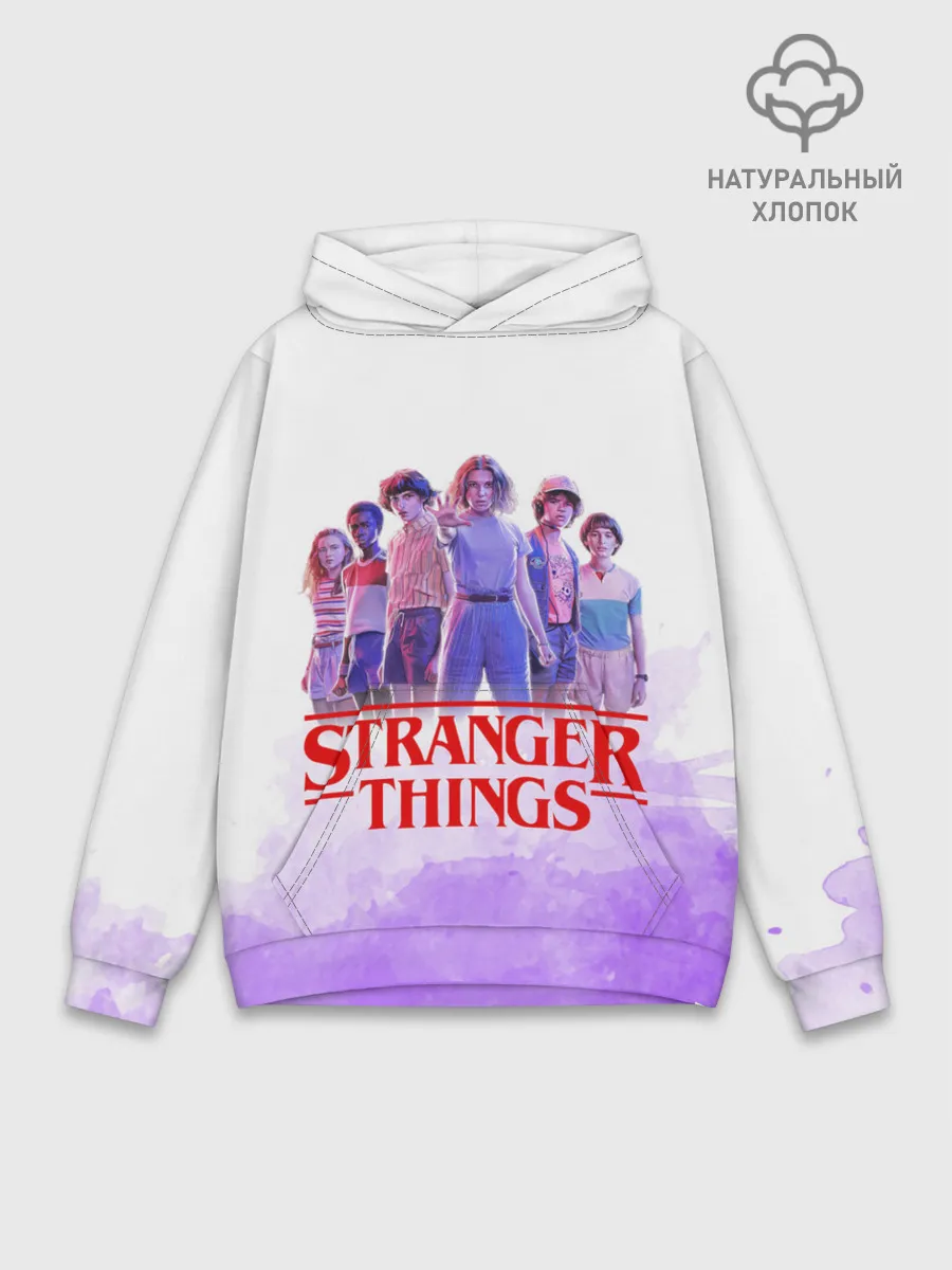 Худи мужской база хлопок / ОЧЕНЬ СТРАННЫЕ ДЕЛА
