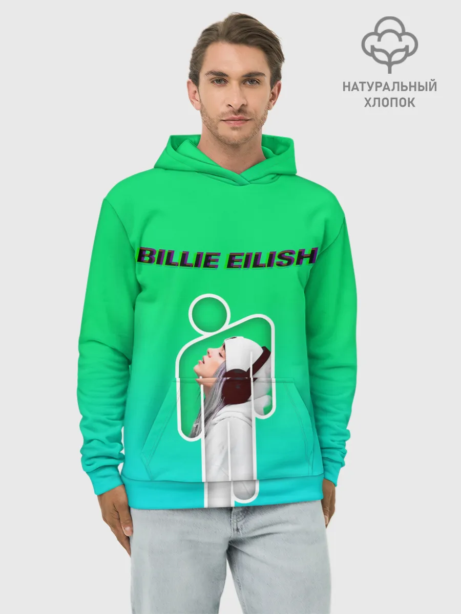 Худи мужской база хлопок / Billie Eilish