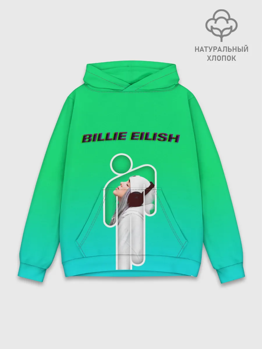 Худи мужской база хлопок / Billie Eilish