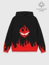 Худи мужской база хлопок / Гуррен Лаганн языки пламени