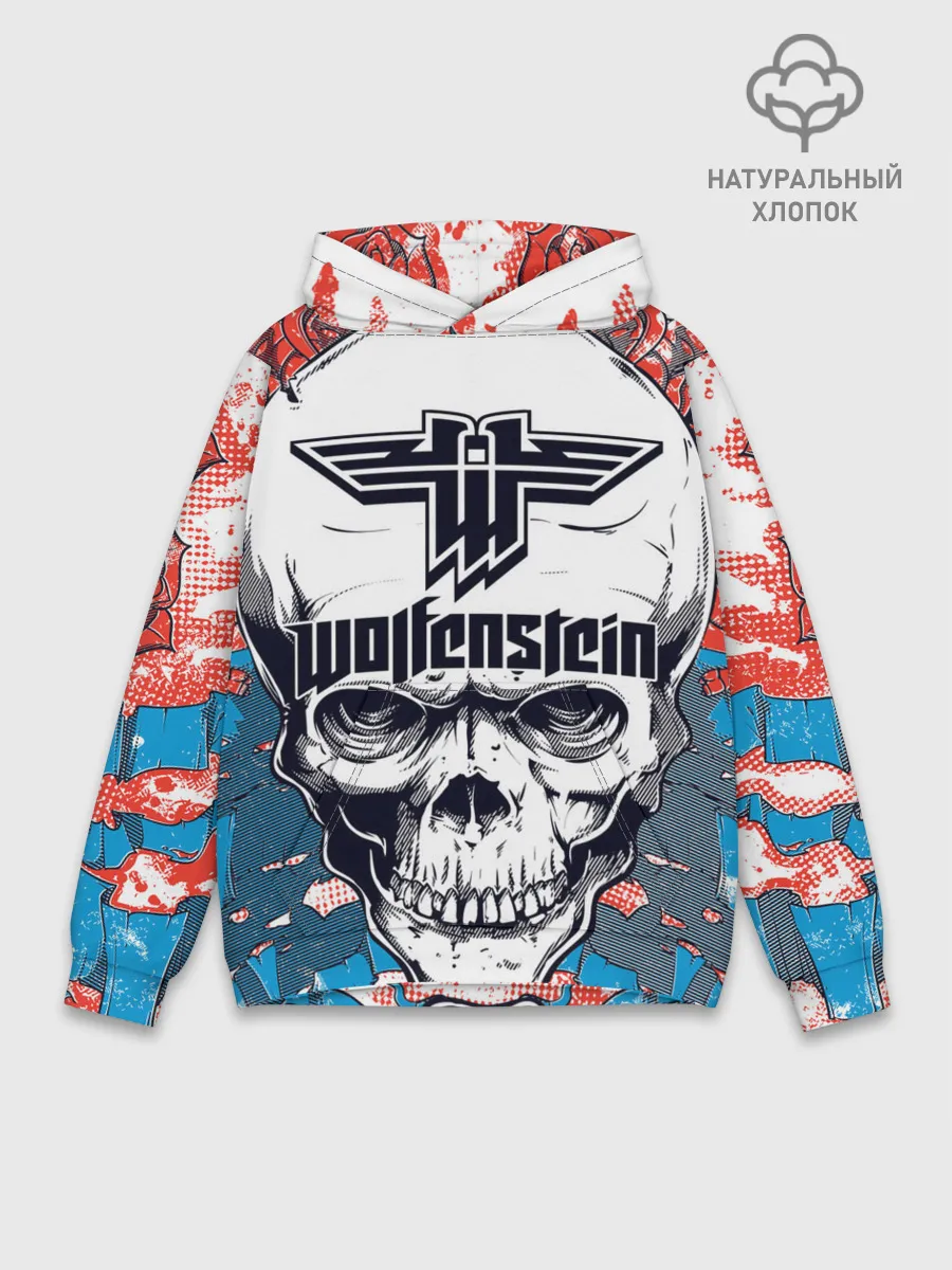 Худи мужской база хлопок / Wolfenstein