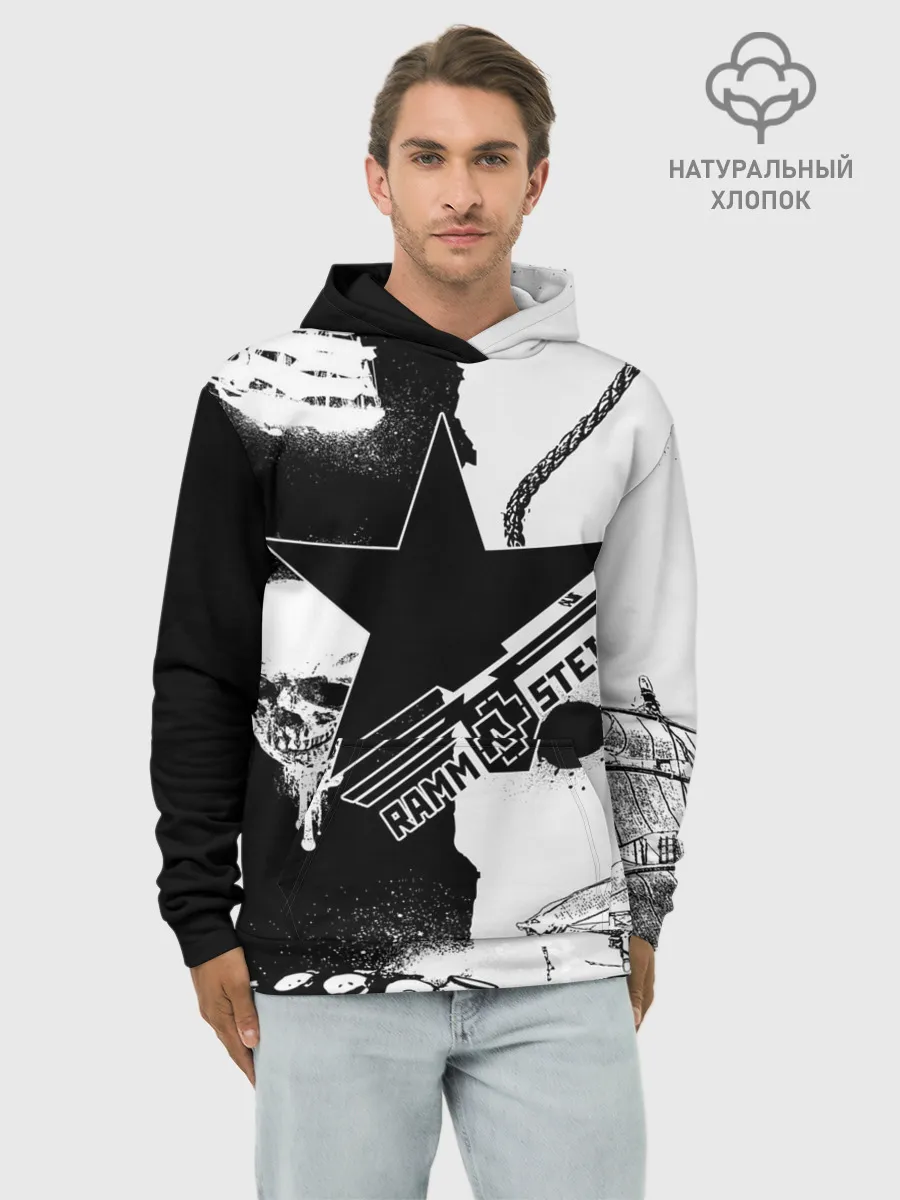 Худи мужской база хлопок / Rammstein
