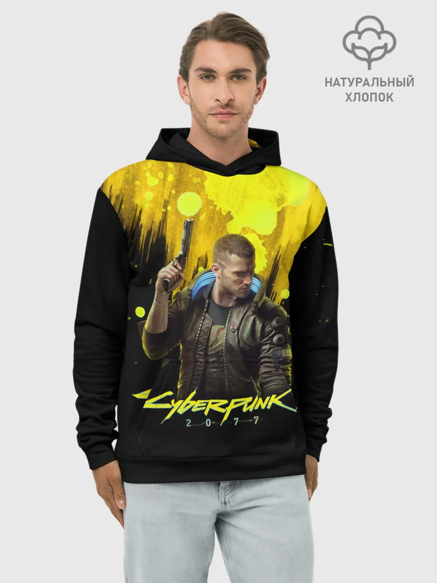 Худи мужской база хлопок / CYBERPUNK 2077