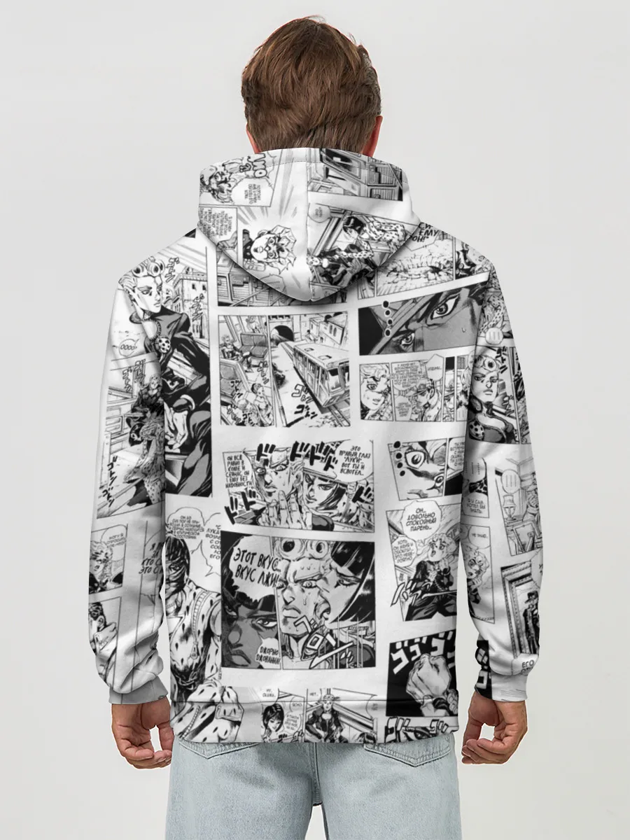 Худи мужской база хлопок / JoJo no Kimyou na Bouken