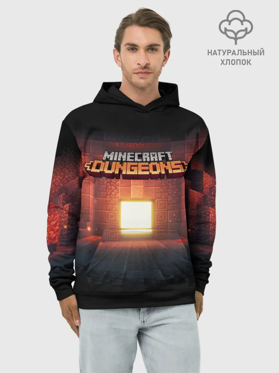 Худи мужской база хлопок / MINECRAFT: Dungeons