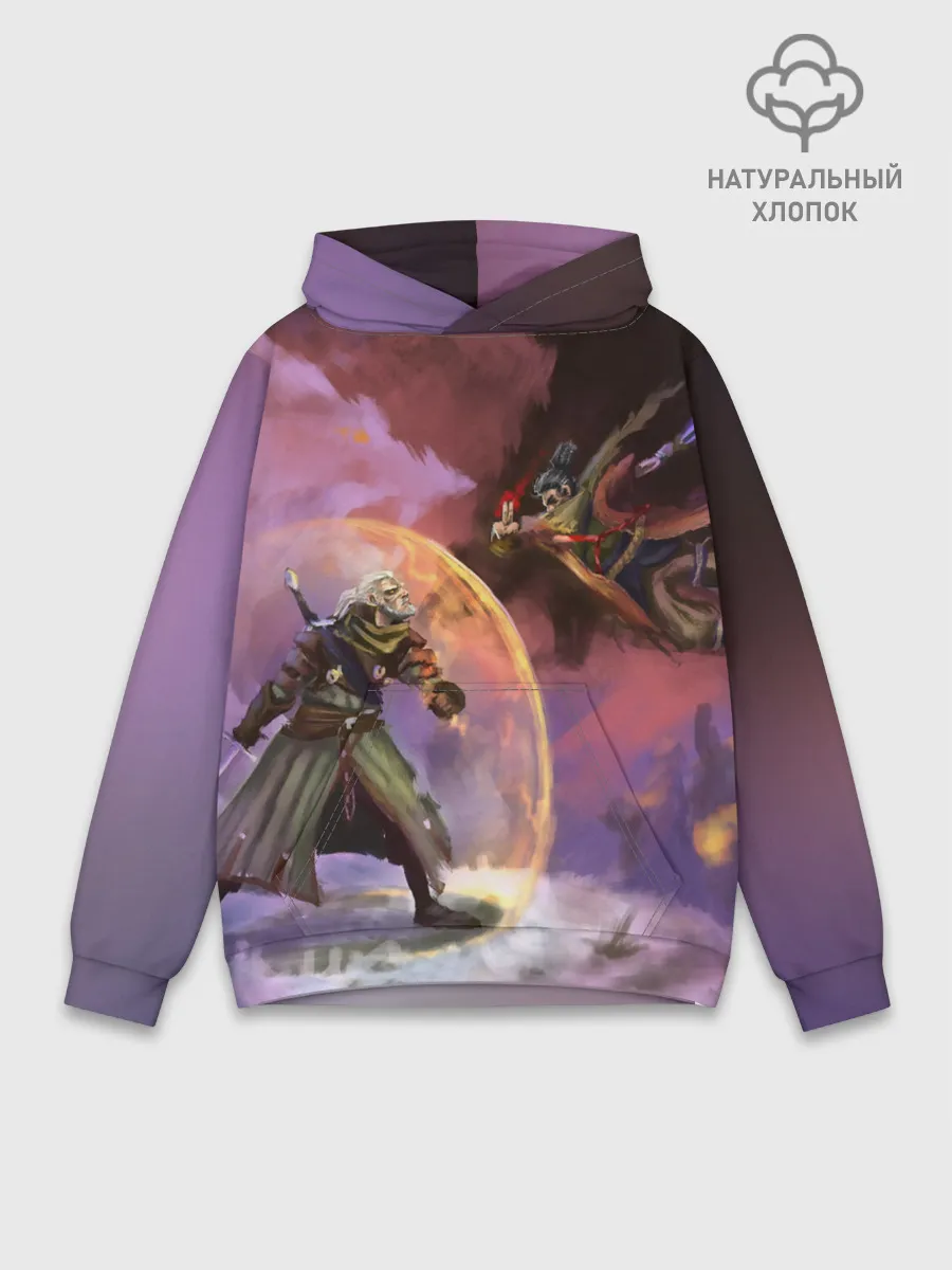Худи мужской база хлопок / Ведьмак и Секиро