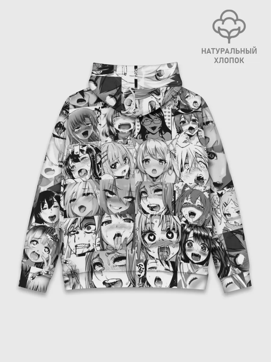 Худи мужской база хлопок / Ahegao